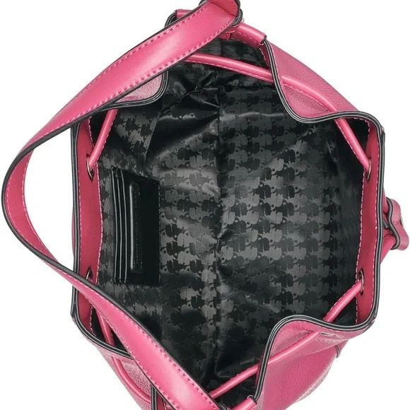 NWT Karl Lagerfeld Pink Bucket Bag - Picture 3 of 5